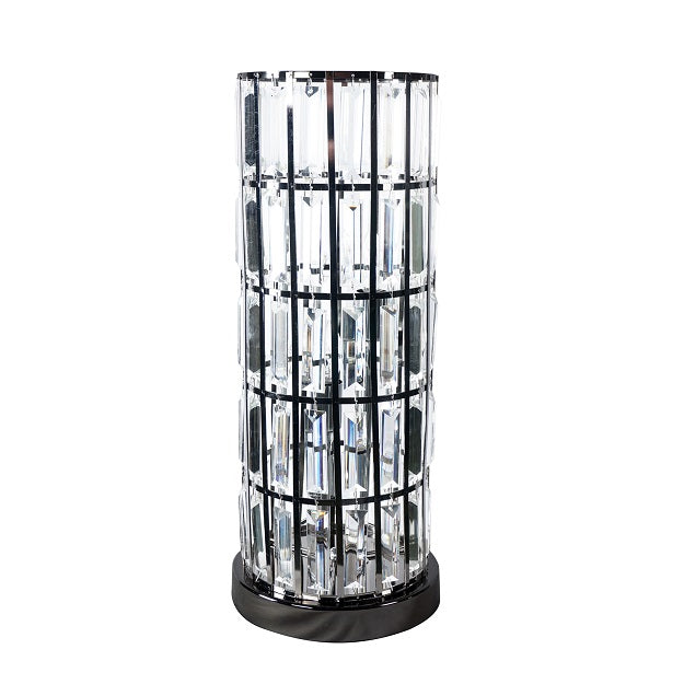 6237T-BN COLUMN TABLE LAMP BLACK NICKEL