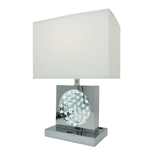 6289T-CR TABLE LAMP CHROME-LED ACCENT