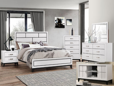 SETB4610 AKERSON CHALK BEDROOM GROUP